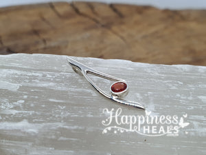 Orange Sapphire Pendant