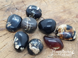 Amber Zebra (Tumbled)