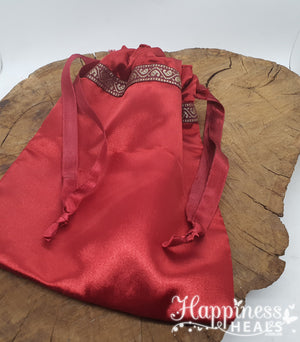 Satin Bag - Runes, Jewellery Bag, Cards