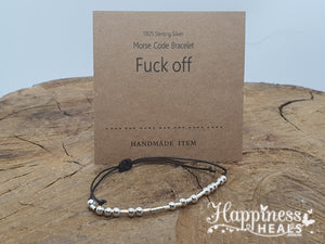 F**k Off Morse Code Bracelet