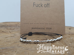 F**k Off Morse Code Bracelet