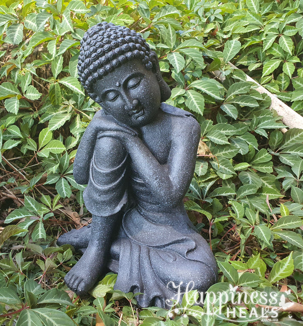 Buddha Rulai Resting - Charcoal