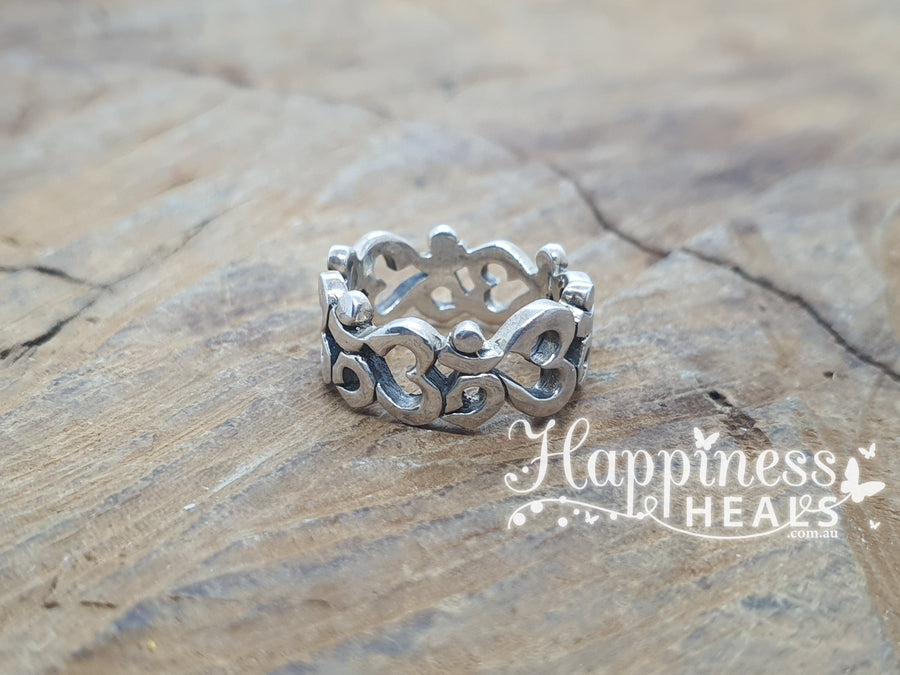 OM Sterling Silver Ring