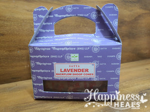 Lavender - Backflow Incense Cones - Satya