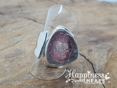 Anillo de turmalina arcoíris 