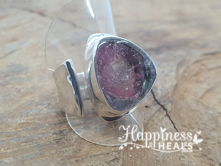 Rainbow Tourmaline Ring