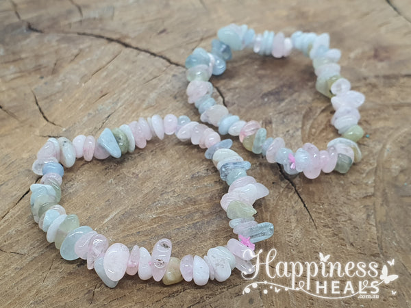 Morganite Chip Bracelet – The Stone of Divine Love & Compassion
