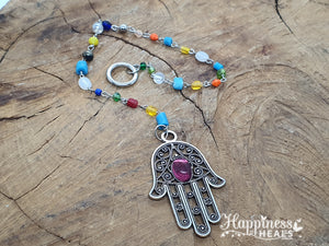 Hamsa Hand - With Crystal Eye