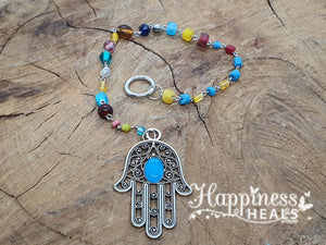 Hamsa Hand - With Crystal Eye