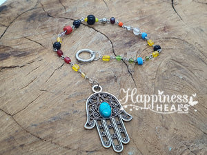 Hamsa Hand - With Crystal Eye