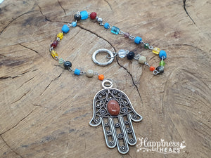 Hamsa Hand - With Crystal Eye