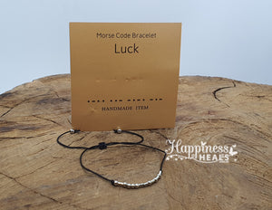 Luck Morse Code Bracelet