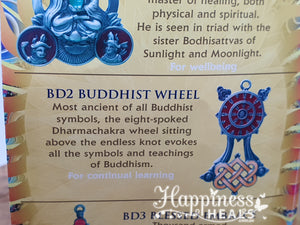 Buddhist Wheel - Briar Dharma Charms