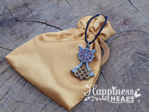 Buddhist Wheel - Briar Dharma Charms