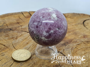 Esfera de lepidolita 