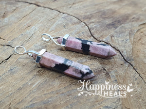 Rhodonite Double Point Pendant