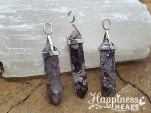 Charoite Double Point Pendant