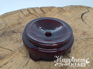 Burgundy Wooden Sphere Stands