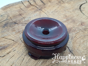 Burgundy Wooden Sphere Stands