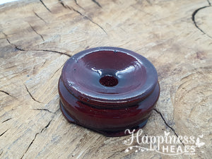 Burgundy Wooden Sphere Stands