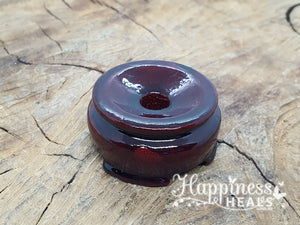 Burgundy Wooden Sphere Stands