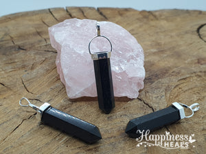 Black Tourmaline Point Pendant