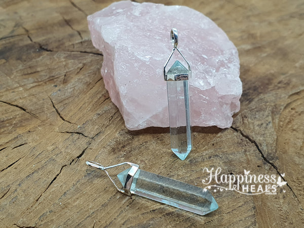 Light Blue Obsidian Double Point Pendant – The Stone of Clarity & Emotional Healing