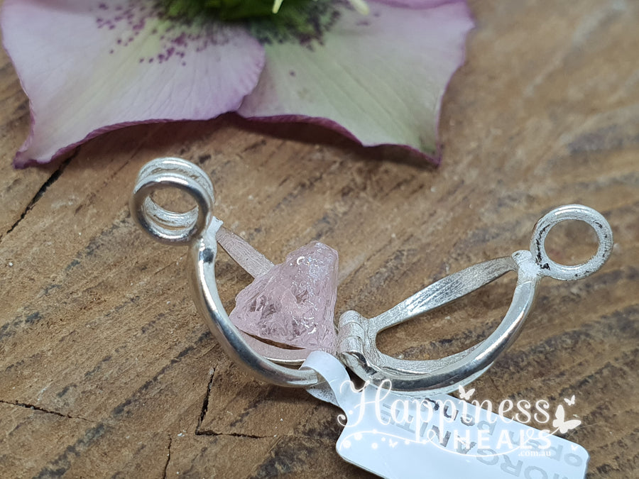 Morganite Opening Cage Pendant