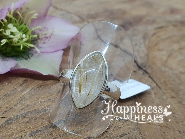 Rutile Quartz Ring