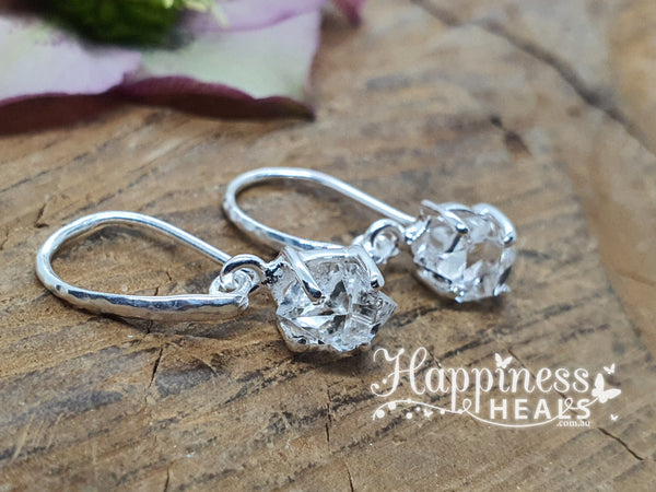 Herkimer Diamond Quartz Earrings