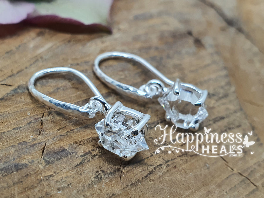 Herkimer Diamond Quartz Earrings