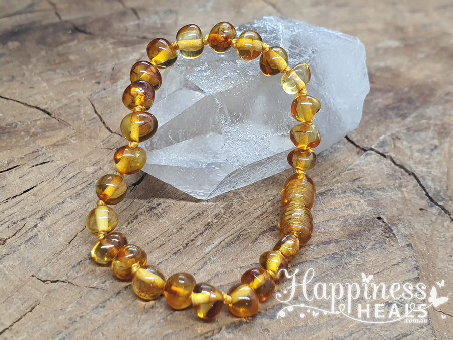 Amber Teething Bracelets - Children's Size