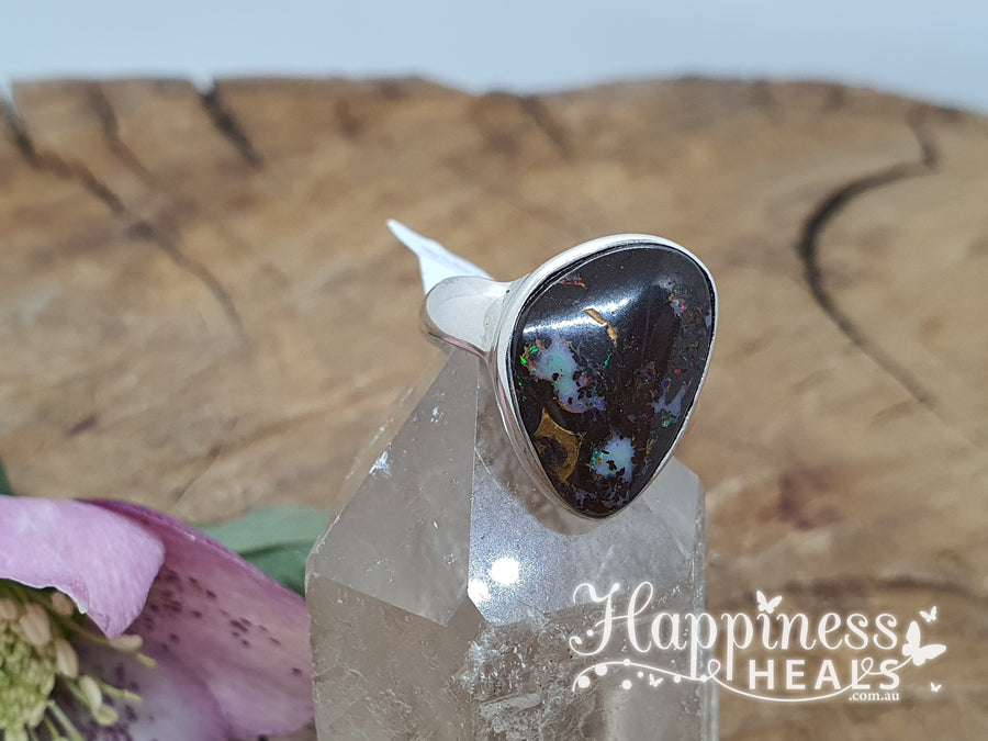 Boulder Opal Ring