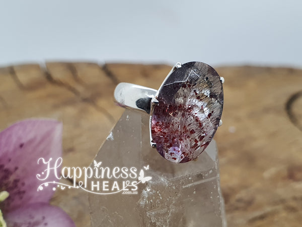 Quartz with Inclusions Ring - Size 9