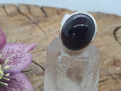 Garnet Star Ring