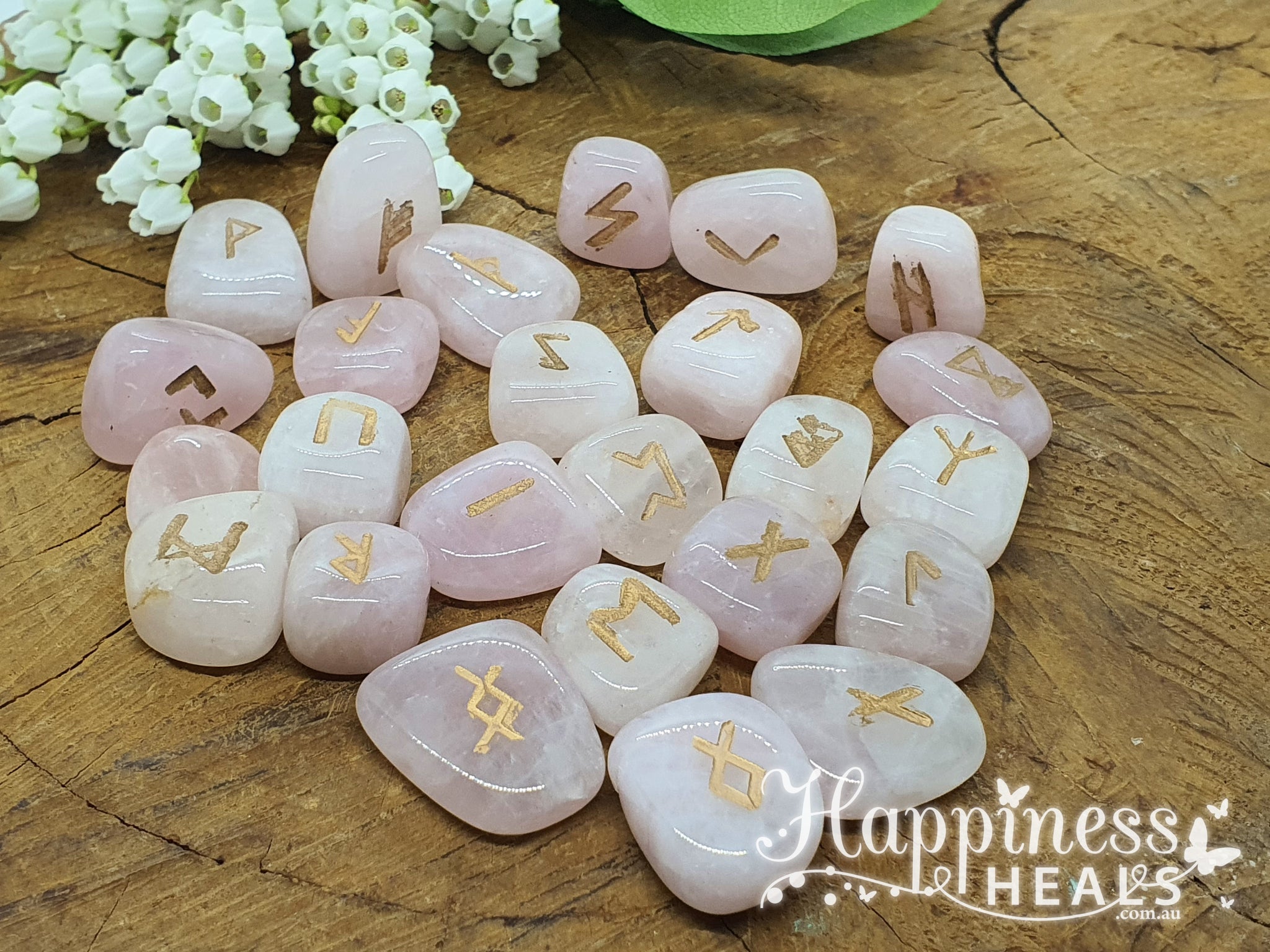 Rose Quartz Runes - Happiness Heals