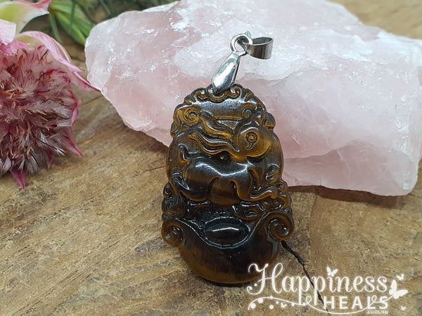 Tiger Eye - Rabbit Pendant