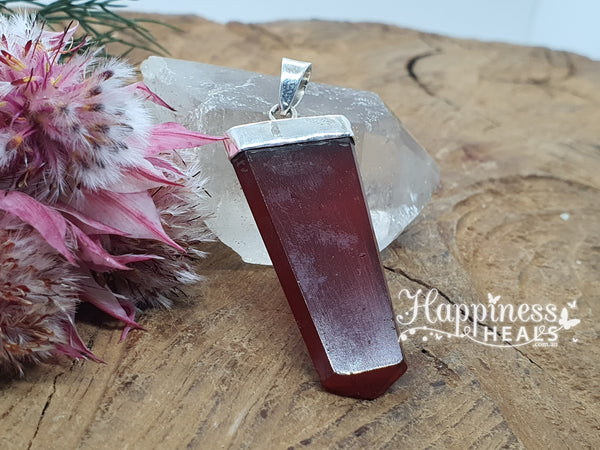 Carnelian Pointed Pendant