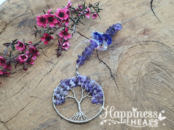 Amethyst Tree Of Life Sun Catcher