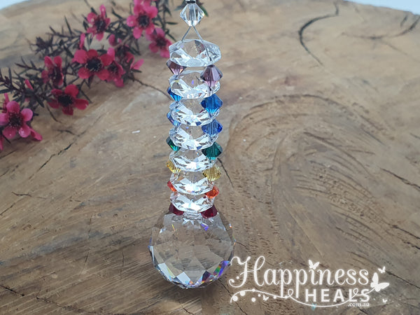 30mm Ball Chakra Colours Sun Catcher