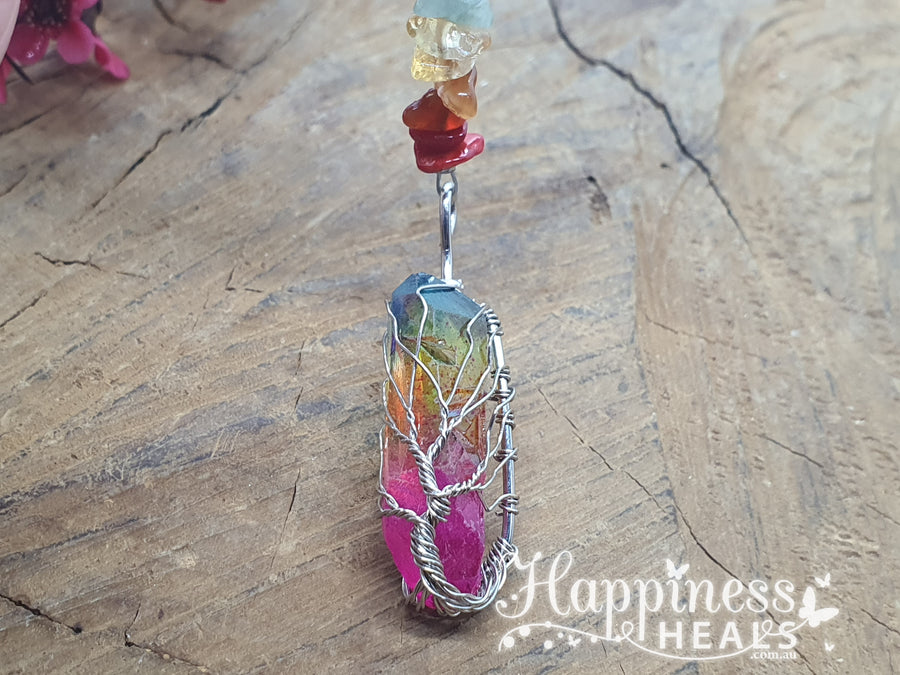 Electrofused Quartz Tree Of Life Sun Catcher