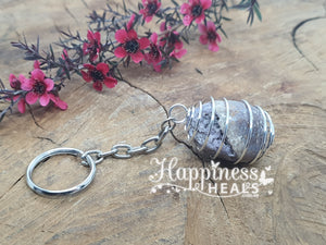 Cage Keyring - For Tumbled Crystals