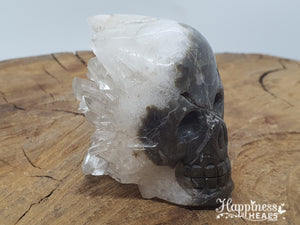 Clear Quartz Cluster Skull