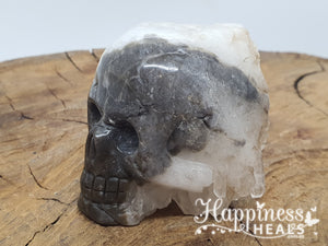 Clear Quartz Cluster Skull