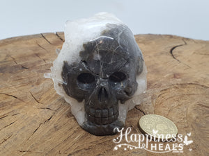 Clear Quartz Cluster Skull