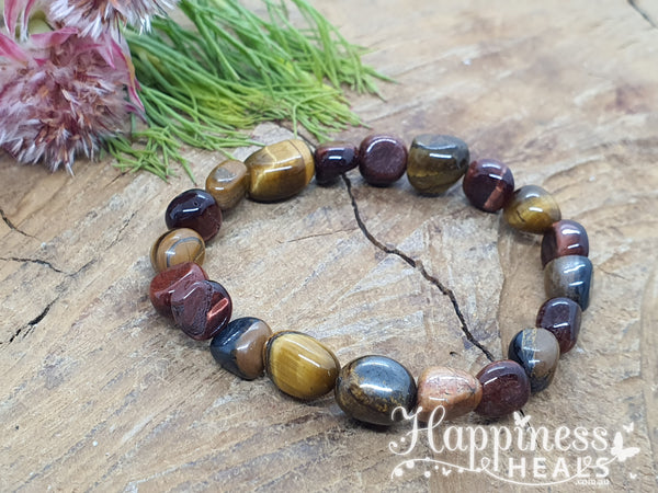 Mixed Tiger Eye Nugget Bracelet