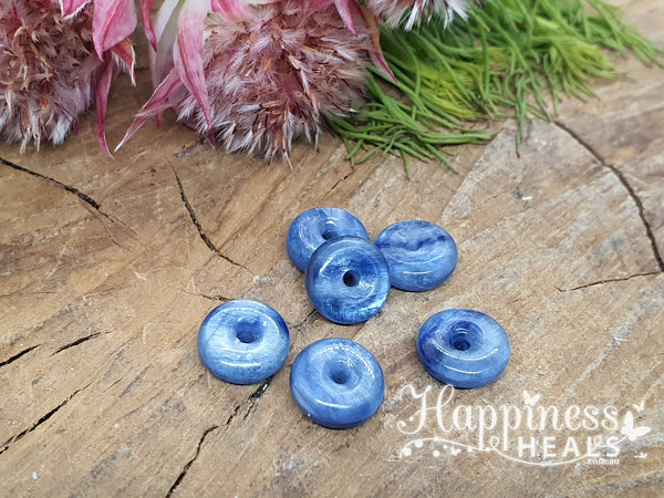 Blue Kyanite Donut - 10mm