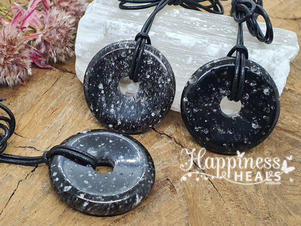 Black Galaxy Obsidian Donut