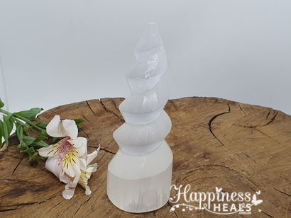 Selenite Unicorn Horn