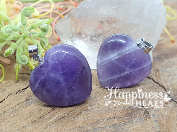 Amethyst Heart Pendant